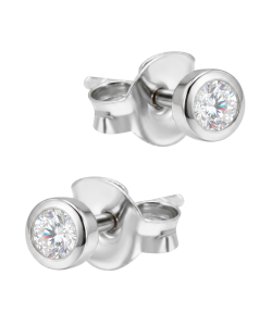 Round Shaped Silver Stud Earring STS-7105